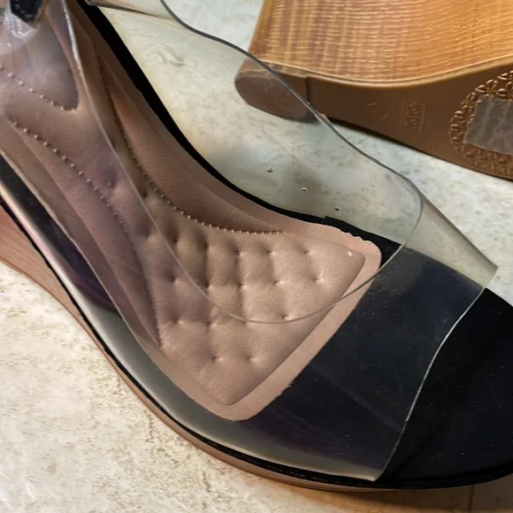 DBDK clear plastic wedge heels size 10 - Picture 5 of 5
